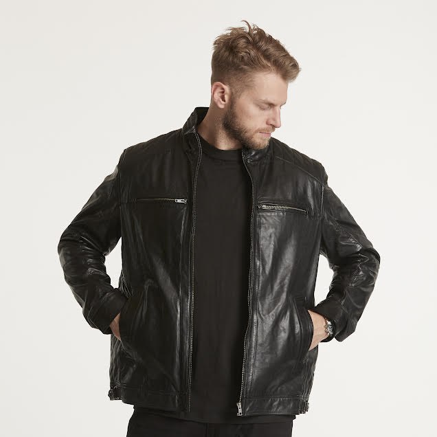 Patent leather sales jacket mens